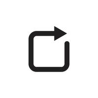 repeat arrow icon for apps and website vector
