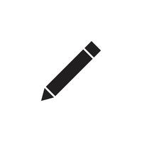 pencil flat icon for apps and websites vector