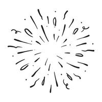 Starburst, sunburst element. vector
