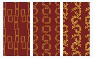 A collection of seamless patterns with abstract themes and high artistic value. Suitable for use on fabrics, book covers, invitations, or walls of homes and offices vector