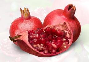 A vibrant pomegranate packed with Vitamin C. photo