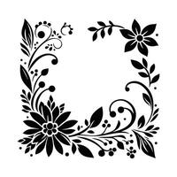 floral esquina frontera diseño elemento . vector