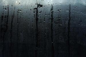 Window Rain, A serene blend of water and glass, Raindrops on Abstract Textured Glass photo