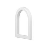 realista diagonalmente metido blanco lustroso arco contorno marco interior exterior arquitectura vector