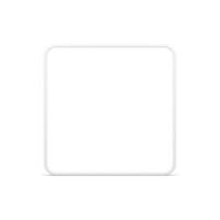 White square framework glossy modern border geometric smooth angled effect design realistic vector