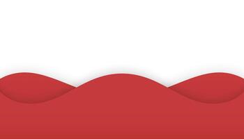 Realistic horizontal red wave background 3d template illustration lines stripes dynamic flow vector