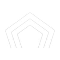 White polygonal level arch column geometric 3d element decorative design realistic vector