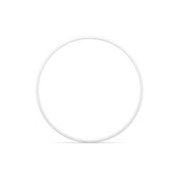 White round ring premium framework geometric base foundation 3d element decor realistic vector