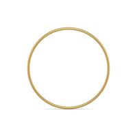 Circle golden metallic frame abstract decorative 3d element front view realistic illustration vector