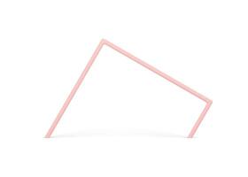Abstract pink angled arch column geometric basic foundation expo presentation 3d realistic vector