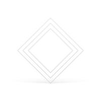Geometric rhombus level framework symmetric 3d element decorative design illustration vector