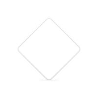 White metallic rhombus creative frame presentation boundary decorative design realistic vector