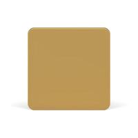 Golden squared vertical wall regular geometric shape metallic cube design realistic vector