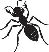 Ant Silhouette for Art Illustration, Logo, Pictogram, Website, or Graphic Design Element. Illustration vector