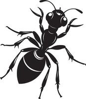 Ant Silhouette for Art Illustration, Logo, Pictogram, Website, or Graphic Design Element. Illustration vector