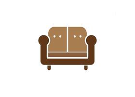 Sofa icon design template isolated illustration vector