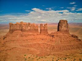 Large Rock Formation in Monument Valley Desert photo