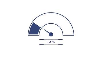simple indicator curve with border for loading animation , footage of motion graphic animated 2d illustration design with blue color video