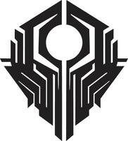 Binary Burglar Stealthy Cyber Thief Symbol Data Desperado Digital Cyber Thief Design vector
