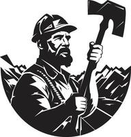Excavation Experts Specialists in Earth Extraction Mineral Miners Extractors of Subsurface Gems vector
