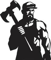 Shaft Sheriffs Enforcing Order in the Mines Rock Wranglers Taming the Earths Depths vector