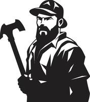 Mineral Miners Extractors of Subsurface Minerals Shaft Sheriffs Protectors of Mine Safety vector