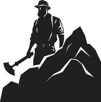 Mineral Miners Extractors of Subsurface Wealth Shaft Sheriffs Enforcers of Mine Safety vector