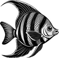 illustration of fish isolated on white background eps 10 vector