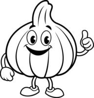 hand drawn onion illustration vector