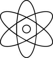 atom symbol isolated on white background eps 10 vector