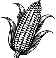 corn illustration isolated on white background eps 10 vector