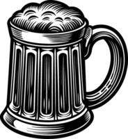mug of beer isolated on white background eps 10 vector
