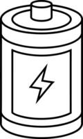 illustration of a battery isolated on white background eps 10 vector