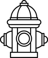 fire hydrant illustration isolated on white background eps 10 vector