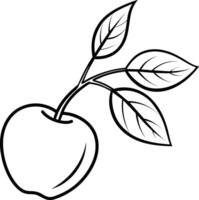illustration of an apple isolated on white background eps 10 vector