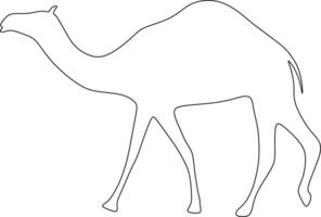 The illustrations and clipart. an outline sketch of goat vector