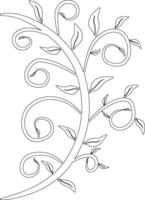 The illustrations and clipart. Cartoon image of a tree. tree icon. vector