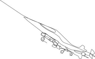 illustration of a flying airplane vector