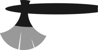 illustration and clip art of an axe isolated on white. vector