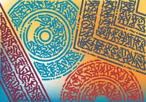 abstract gothic calligraphy, blackletter typography design suitable for wallpaper, textile pattern, print vector