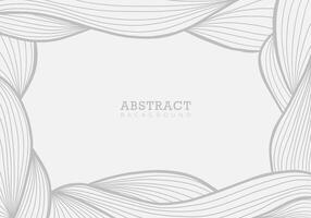 Abstract hand drawn line art frame. Doodle style. vector