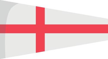 Maritime flag to represent the number Eight isolated on white background Illustration vector