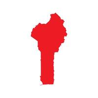 Map of Benin. Benin Map on white background. vector