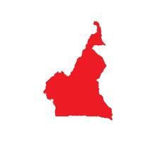 Map of Cameroon. Cameroon Map on white background. vector