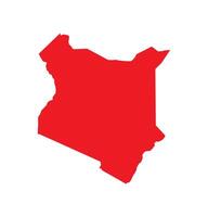 Map of Kenya. Kenya Map on white background. vector