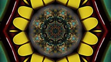 Movement background with fractal design Abstract multicolored movement graphic background video