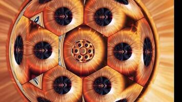 Movement background with fractal design Abstract multicolored movement graphic background video