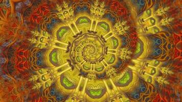 Movement background with fractal design Abstract multicolored movement graphic background video
