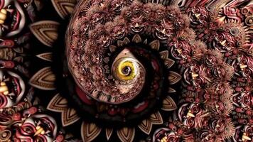 Movement background with fractal design Abstract multicolored movement graphic background video
