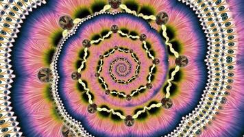 Movement background with fractal design Abstract multicolored movement graphic background video